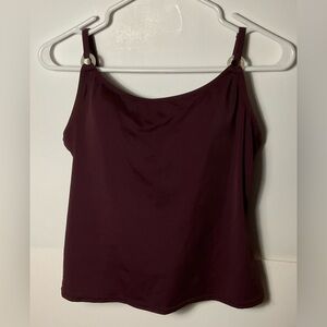 Merona Padded Tankini Bathing Suit Maroon Size L